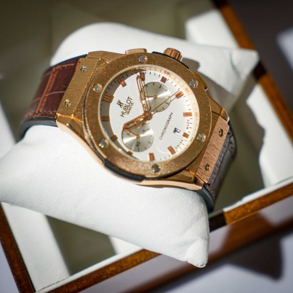 Hublot Luxury Brand Watch Brown Leather Strap